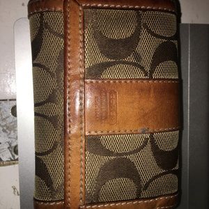 Coach coffee colored wallet